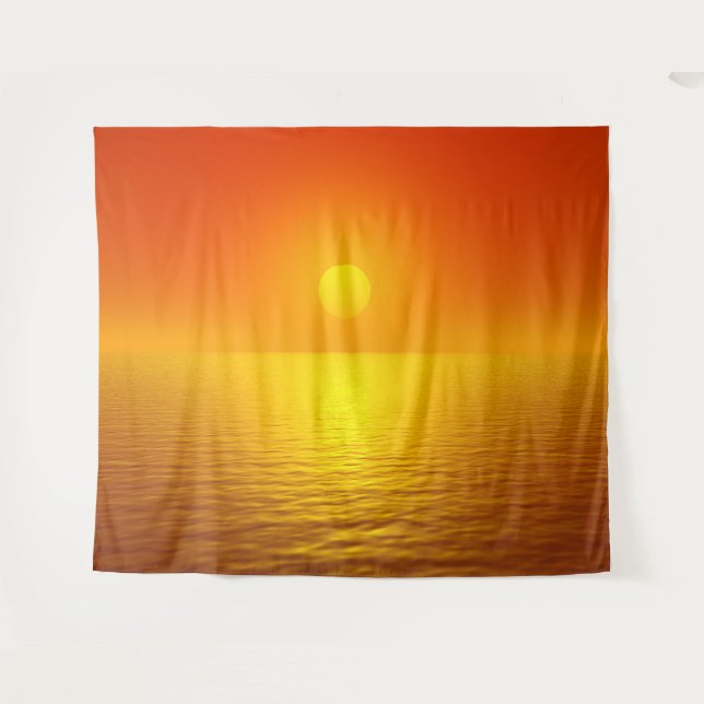 Sunset Reflection Tapestry (Front (Horizontal))