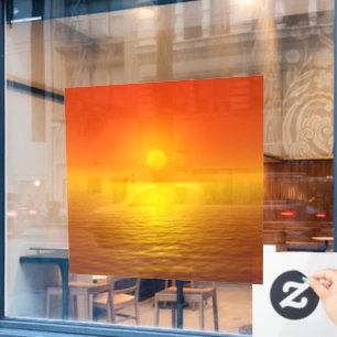 Sunset Reflection Window Cling