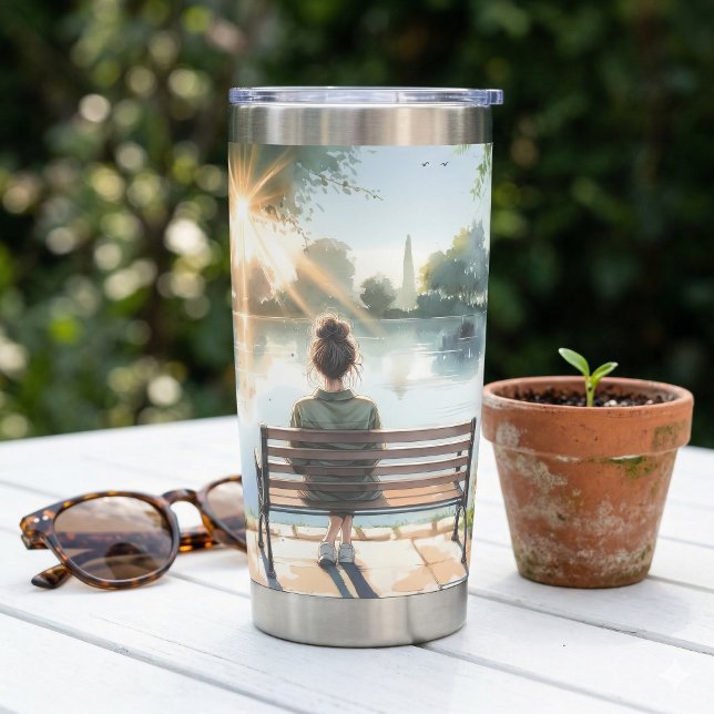 Sunset Reflections Lake Scene Insulated Tumbler (Sunset Reflections Lake Scene Insulated Tumbler)