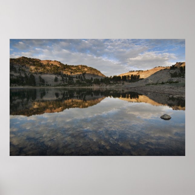 Sunset reflections on Lake Helen, Lassen Poster (Front)