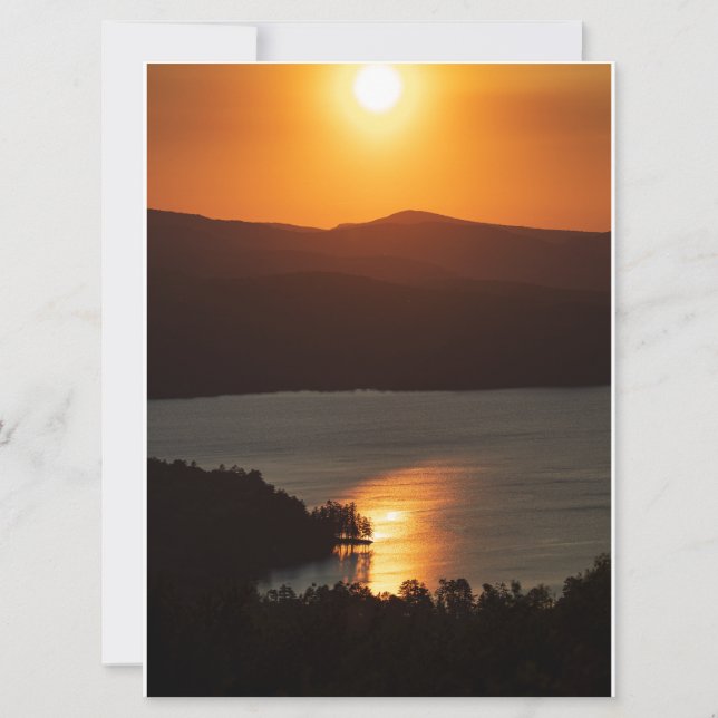 Sunset Reflections on Newfound Lake (Front)