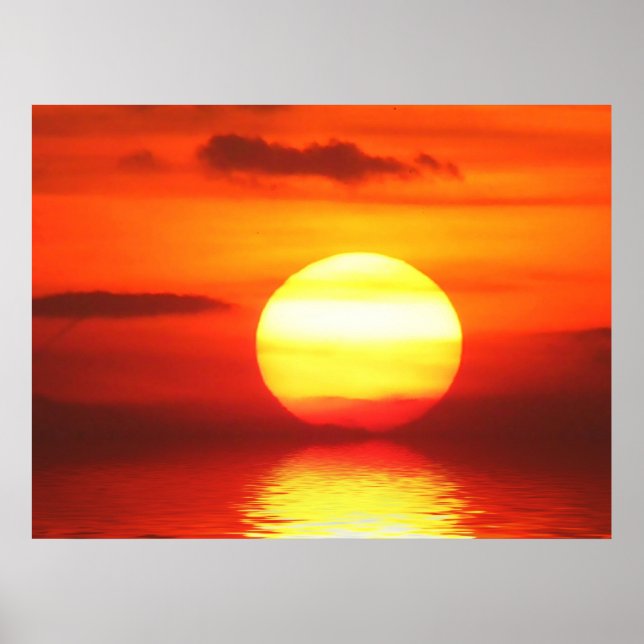 Sunset Reflections Poster (Front)