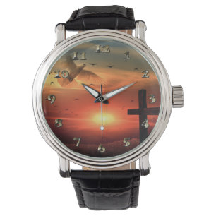 Sunset Resurrection Dove and Cross Watch
