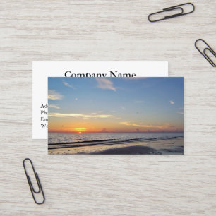 Sunset Retirement Business Cards