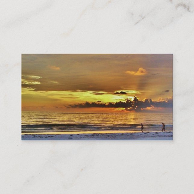 Sunset Retirement Business Cards #14A (Front)