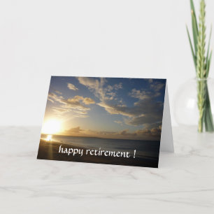 sunset retirement card