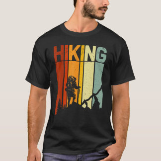 Sunset Retro Vintage Nature Mountain Hiking T-Shirt