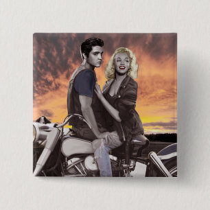 Sunset Ride 2 15 Cm Square Badge