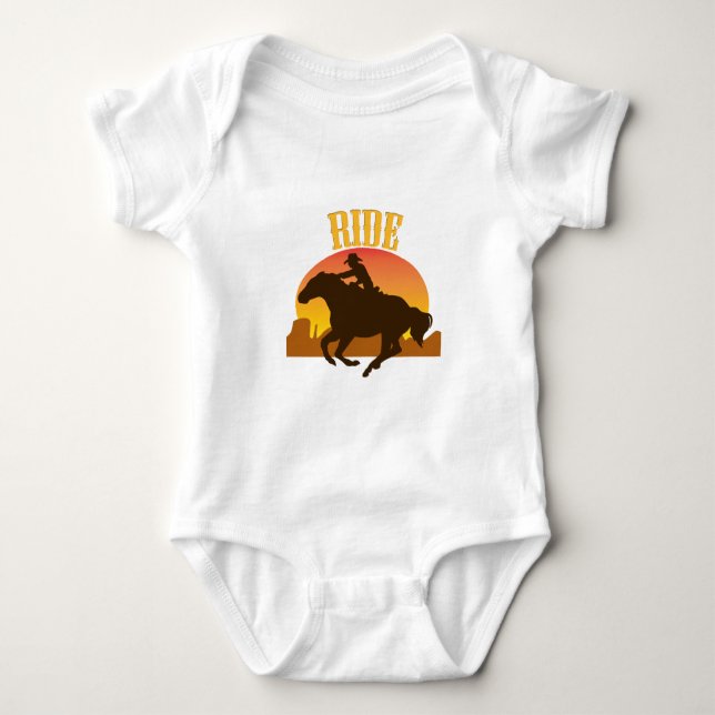 Sunset Ride Baby Bodysuit (Front)