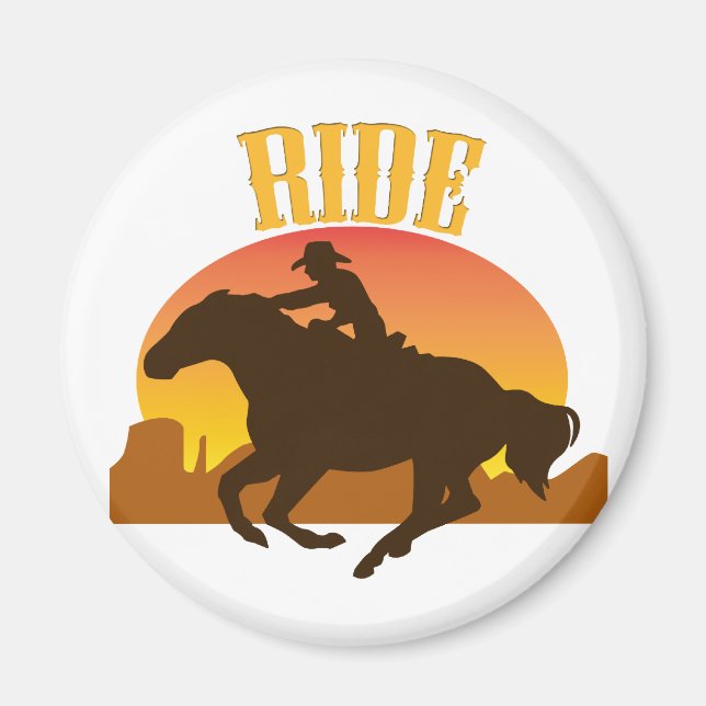 Sunset Ride Magnet (Front)