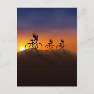Sunset Ride postcard