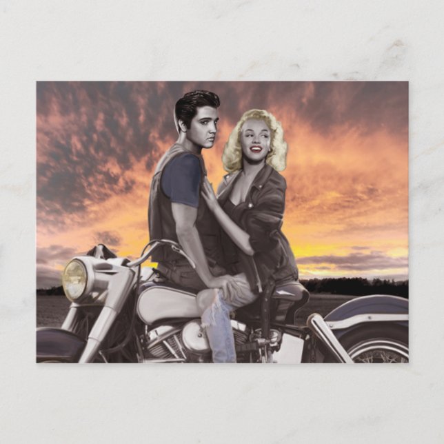 Sunset Ride Postcard (Front)