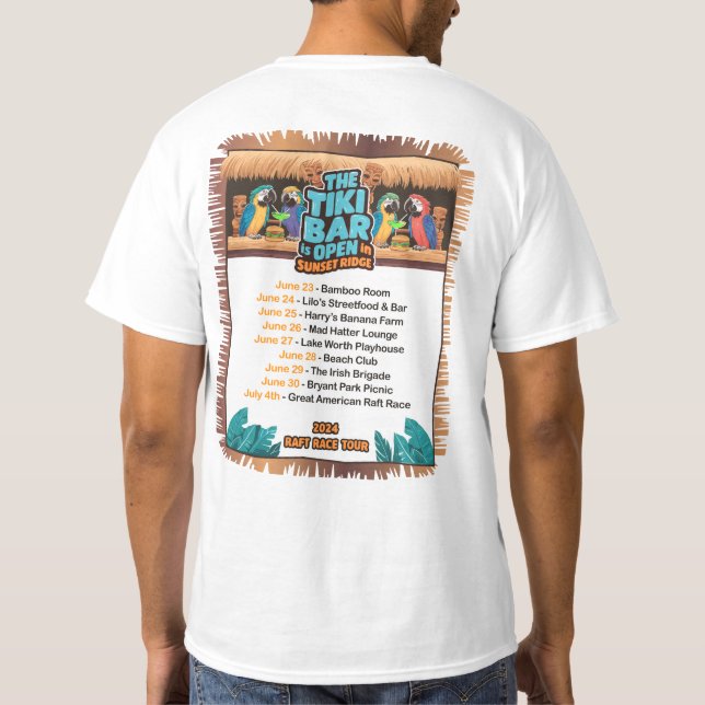 Sunset Ridge Tiki T-Shirt (Back)