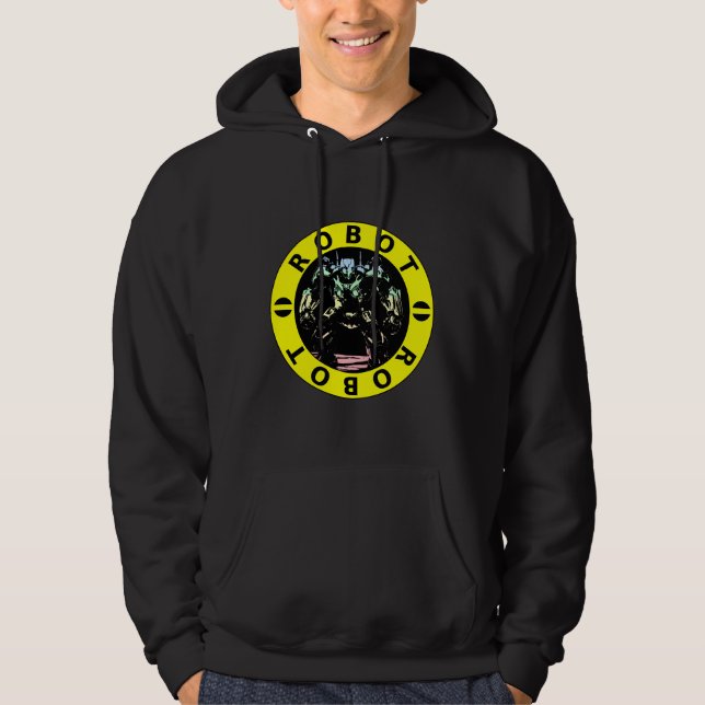 Sunset Robot  Hoodie (Front)