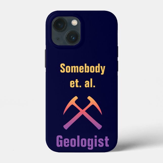 Sunset Rock Hammers w/ Custom Text Case-Mate iPhone Case (Back)