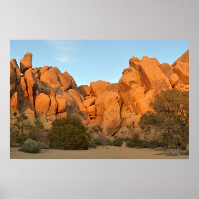 Sunset Rocks at Joshua Tree Poster (Front)