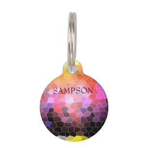 Sunset Rocks Pet Tag
