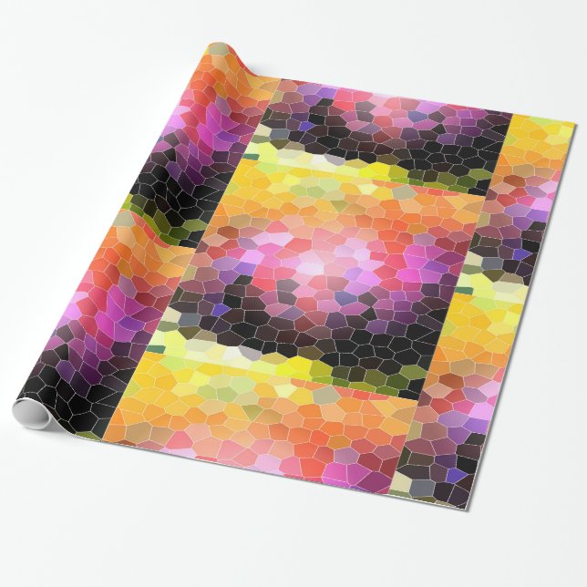 Sunset Rocks Wrapping Paper (Unrolled)