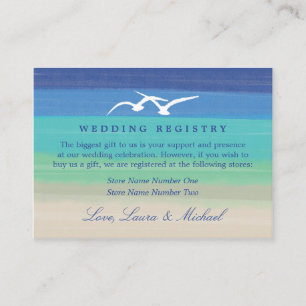 Sunset Romance   Gift Registry Enclosure Card