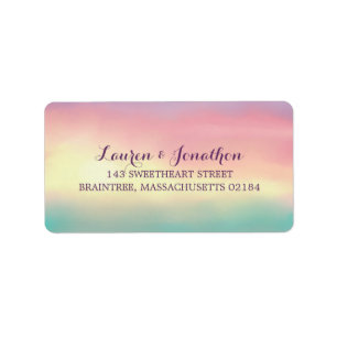 Sunset Romance   Mailing Address Label