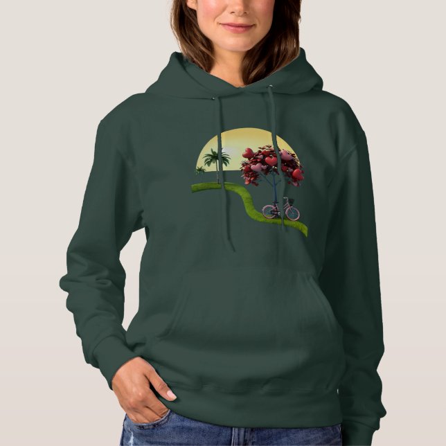 Sunset Romantic Adult Pullover Hoodie (Front)