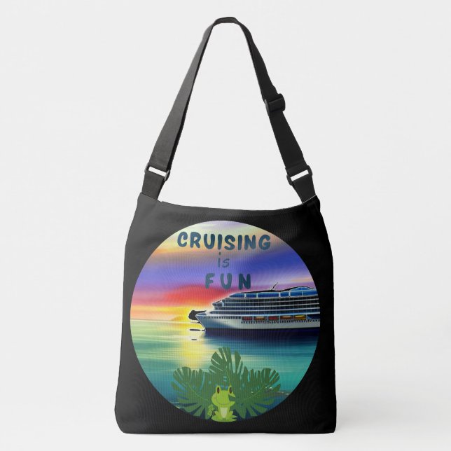 Sunset Romantic Cruise  Crossbody Bag (Front)