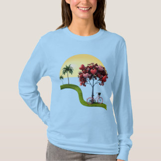 Sunset Romantic Love Art Basic Long Sleeve T-Shirt