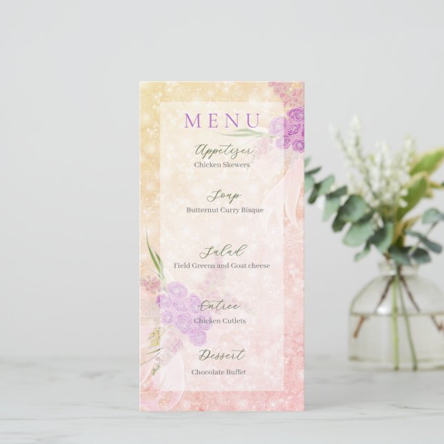 Sunset Rose blush sheer bow Bouquet (Standing Front)