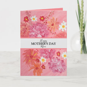 Sunset Rose Custom Photo Mother's Day Card