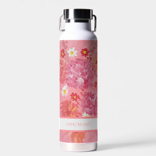 Sunset Rose Floral Custom  Water Bottle