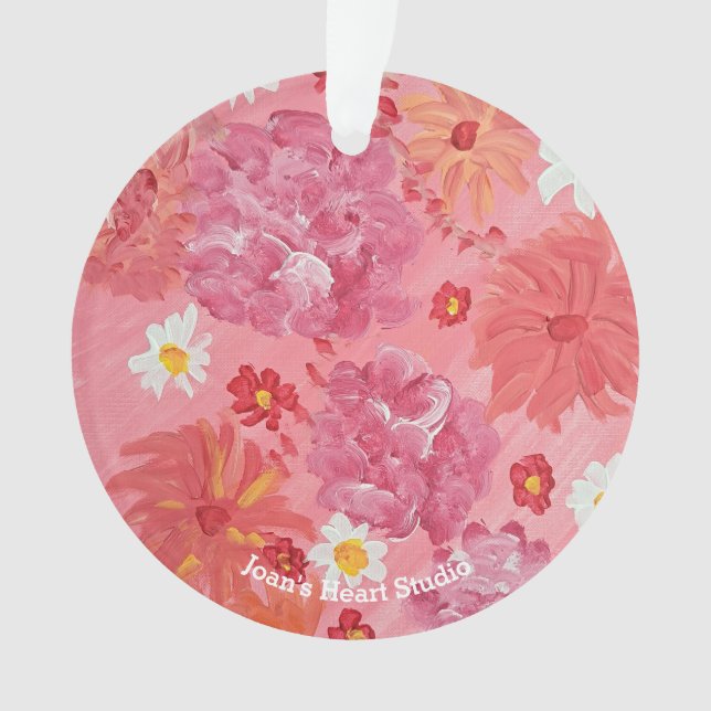 Sunset Rose Ornament (Front)