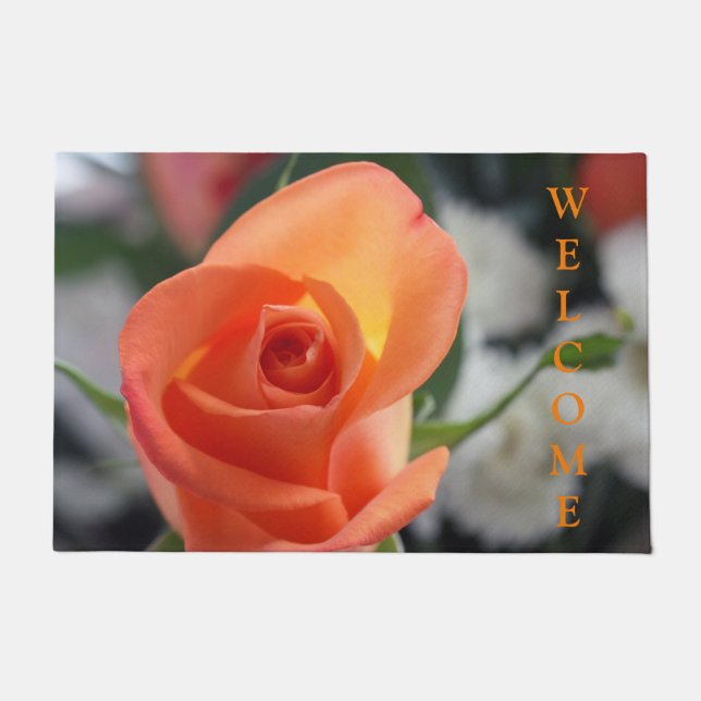 Sunset Rose Welcome Mat (Front)