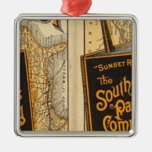 Sunset Route Metal Tree Decoration