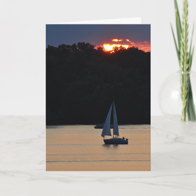 Sunset sail 090 card (Front)