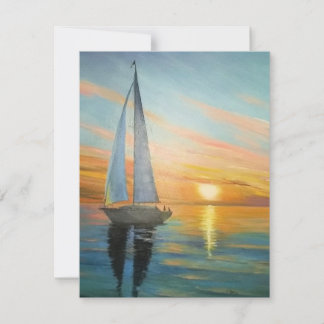 Sunset Sail Card