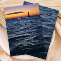 Sunset Sail Contemporary Nautical Wedding