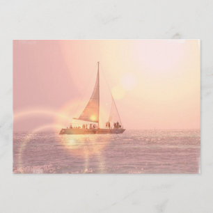 Sunset Sailboat Invitation
