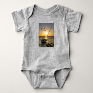 Sunset Sailboat Shipwreck Gulf Breeze FL Baby Bodysuit