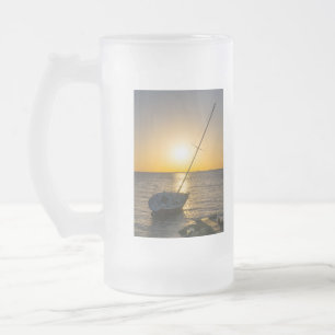 Sunset Sailboat Shipwreck Gulf Breeze Frosted Mug