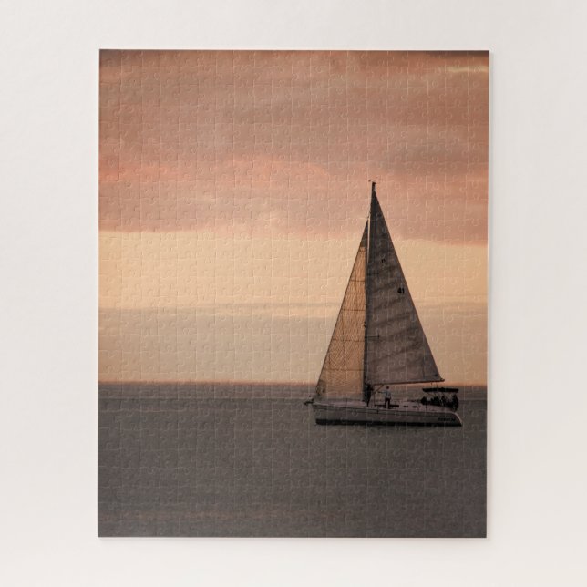 Sunset Sailing Cruise - 16x20 - 520 pcs. Jigsaw Puzzle (Vertical)