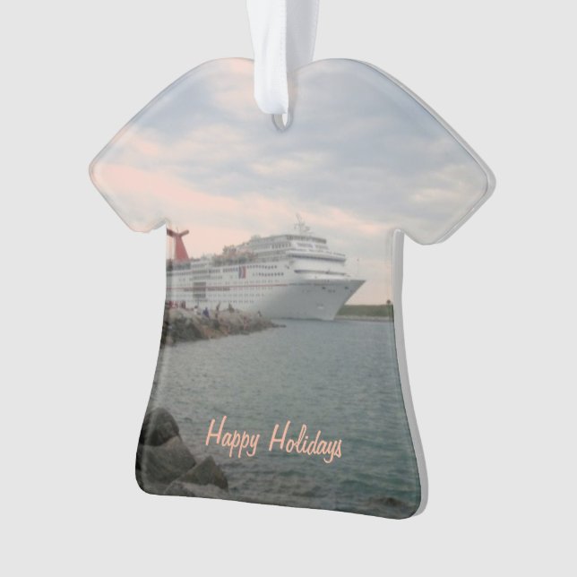 Sunset Sailing Ornament (Front)