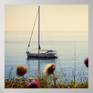 Sunset Sailing Poster