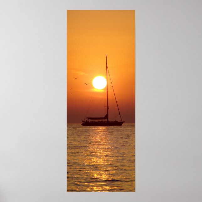 Sunset Sailing (thin) - poster (Front)