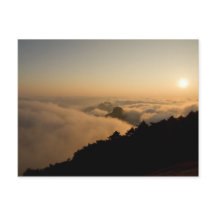 Sunset scene in a China Huang mountain