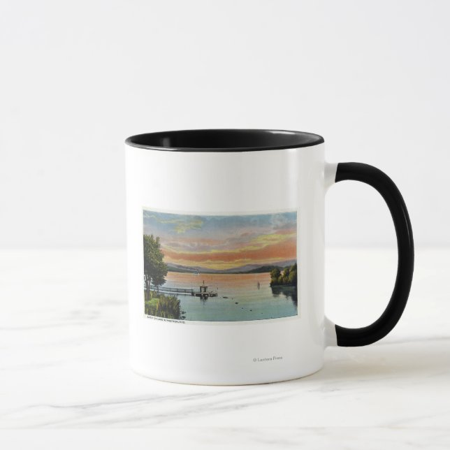 Sunset Scene on the Lake Mug (Right)