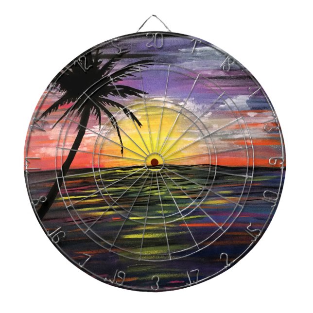 Sunset Sea  Dartboard (Front)