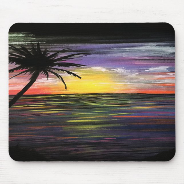 Sunset Sea Mouse Mat (Front)