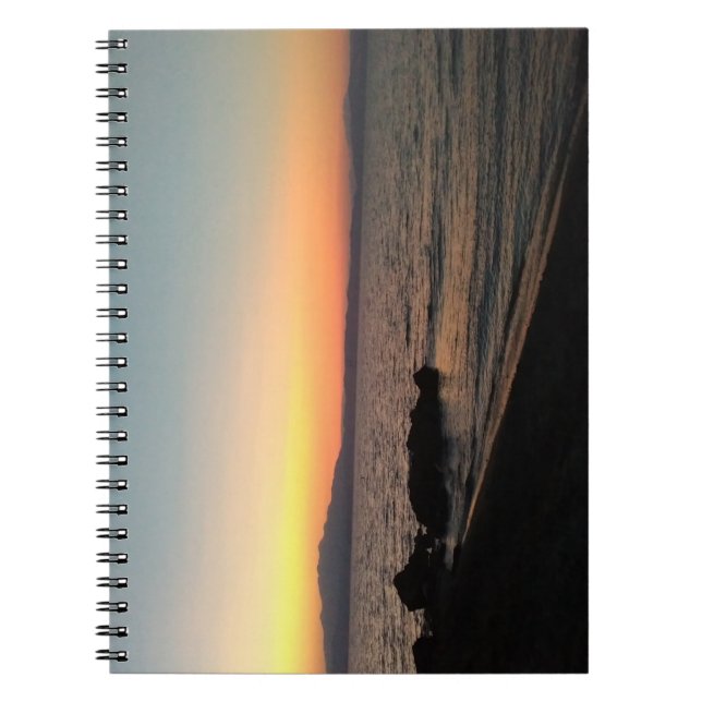 Sunset Sea Photo Notebook (Front)