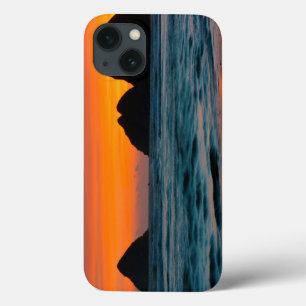 Sunset, Sea Stacks, Oceanside, Oregon, USA iPhone 13 Case