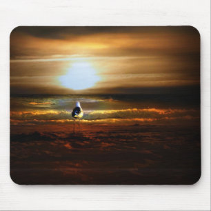 Sunset Seagull Mouse Mat
